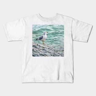 The Philosopher - Ring Billed Gull print Kids T-Shirt